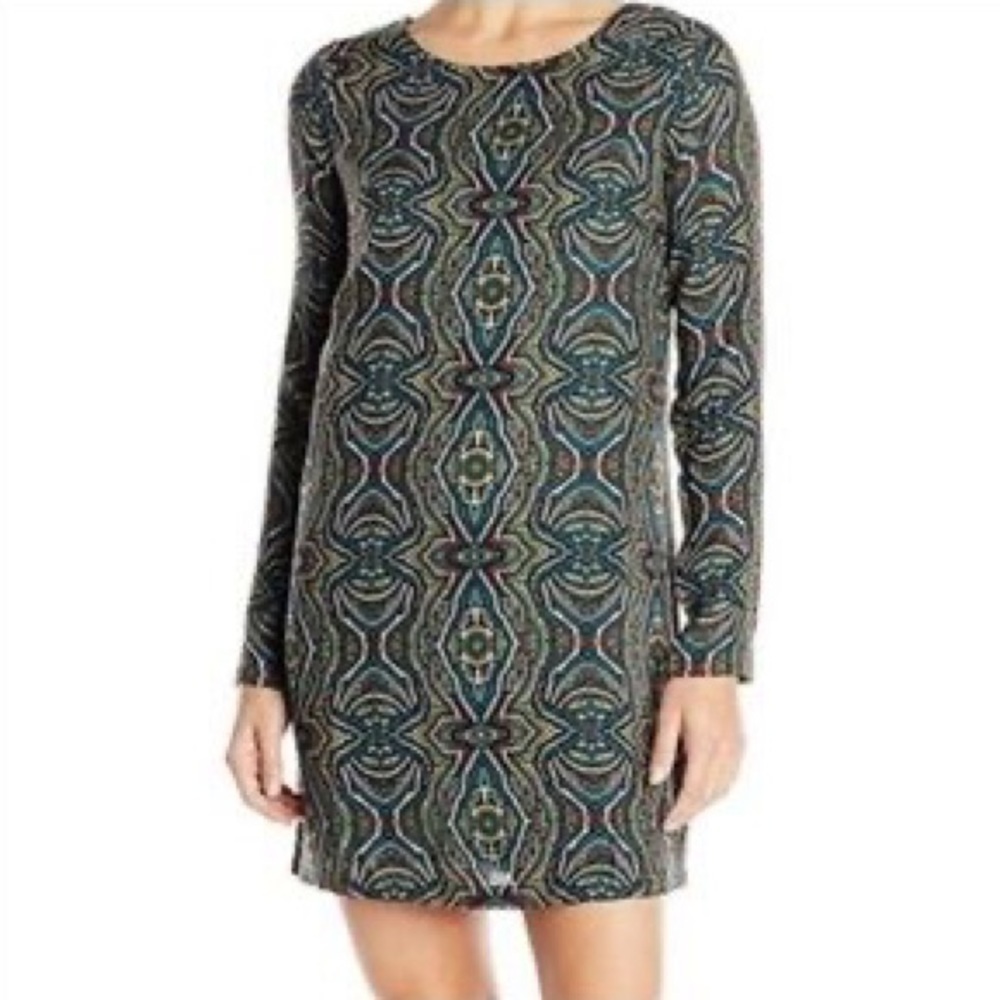 Prana Women’s Long Sleeve Cece Shift Dress, size medium